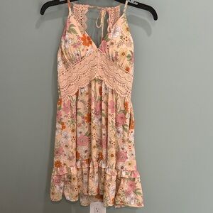 No Boundaries Floral Lace Dress